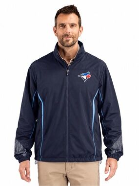 Toronto Blue Jays Staff Biz Collection Full Zip Performance Jacket NWT Medium